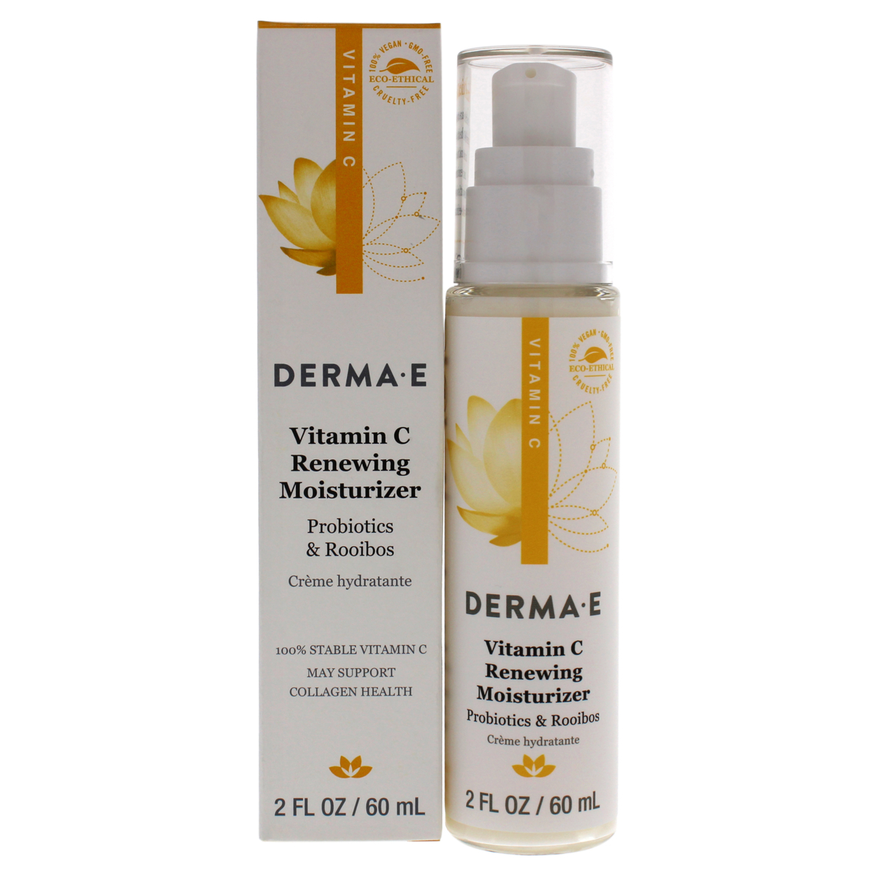 Derma E Vitamin C Brightening Moisturizer for Face with Roobios & Probiotics, Vegan Skin Care, 2 oz - image 1 of 10