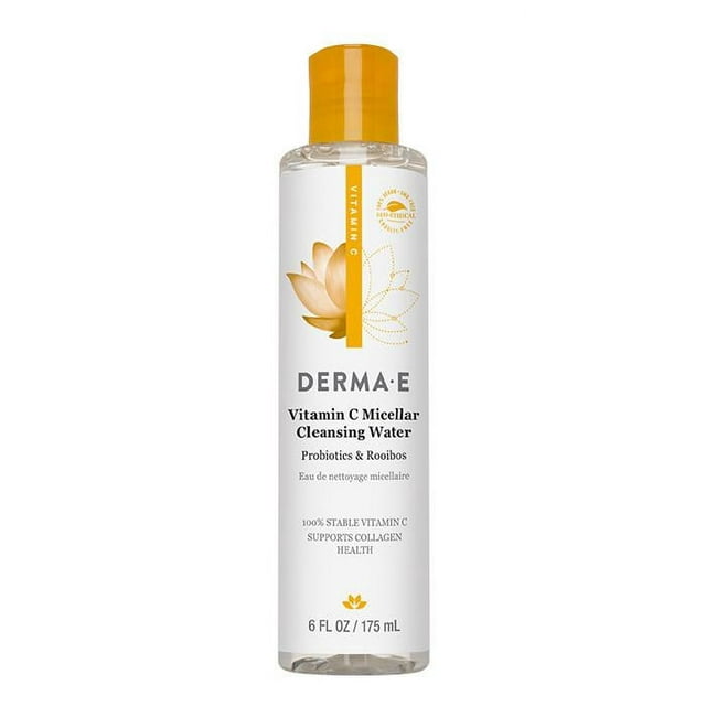 Derma E Vitamin C Micellar Cleansing Water, 6 Fl Oz