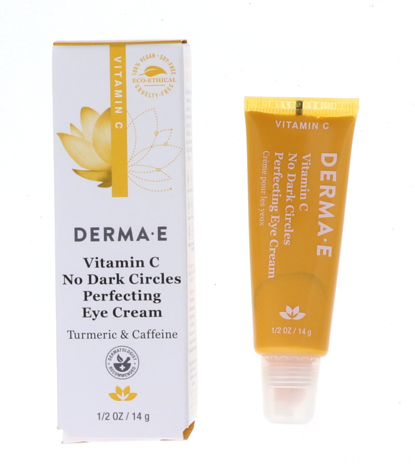 DermaE Vitamin C No Dark Circles Perfecting Eye Cream, 0.5 oz 4 Pack