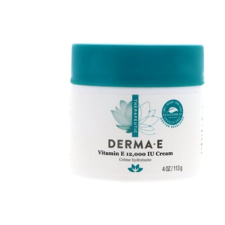 Derma-E Vitamin E 12,000 IU Cream, 4 oz 4 Pack