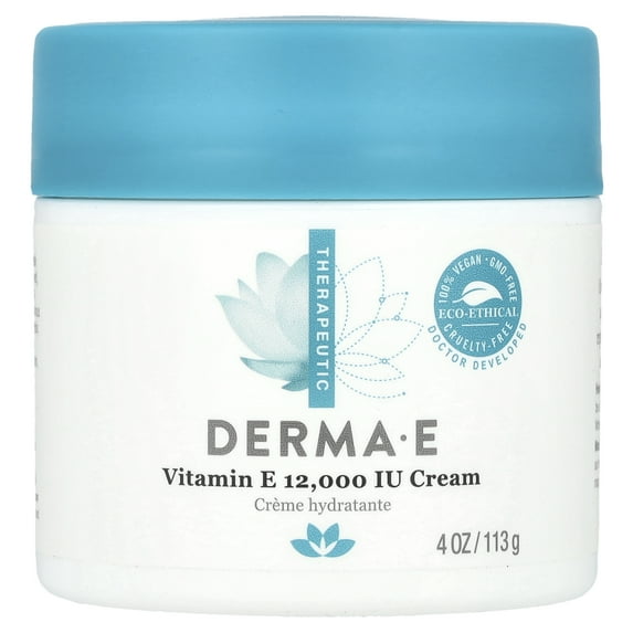 Derma E Vitamin E 12,000 IU Soothing Skin Relief Cream, 4 oz