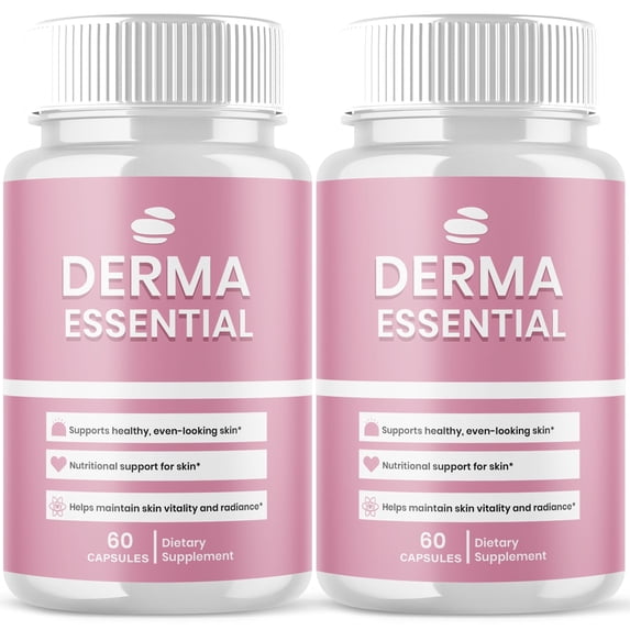 Derma Essential Advanced Healthy Skin Support Formula Pills DermaEssential 120 Capsules