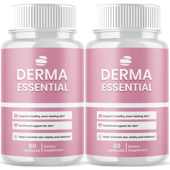 Derma Essential Advanced Healthy Skin Support Formula Pills DermaEssential 120 Capsules