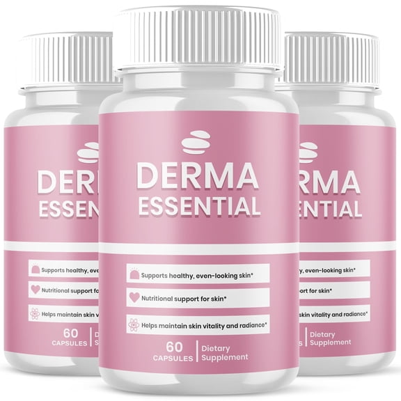 Derma Essential Advanced Healthy Skin Support Formula Pills DermaEssential 180 Capsules