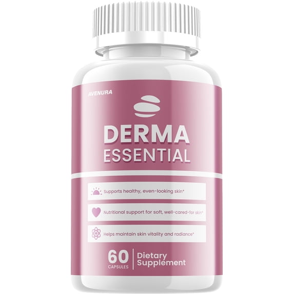 Derma Essential Capsules – DermaEssential Pills Advanced Fomula Natural Ingredients for Healthy Skin Support, 1 Pack, 60 Capsules