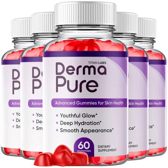 Derma Pure Advanced Formula ACV Gummies Supplement to Support Healthy Skin DermaPure 300 Gummies