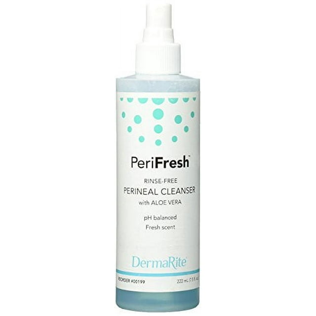Derma Rite Perifresh NoRinse Perineal Cleanser Spray Bottle, 7.5 oz, 3 Pack