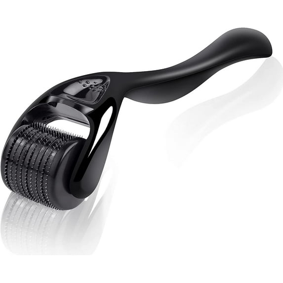 Derma Roller, 0.5mm Beard Roller, Titanium Micro Needling Roller for Men and Women, Beard Growth Roller for Stimulate Hair Growth, Facial Skin Care, Scar removal