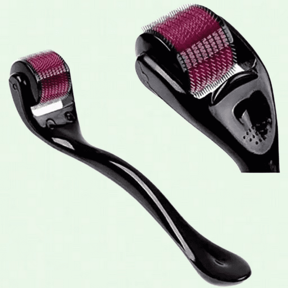 Derma Roller for Face, Hair, and Beard Growth - 1.0mm Microneedle Roller for Anti Aging and Mark Treatment