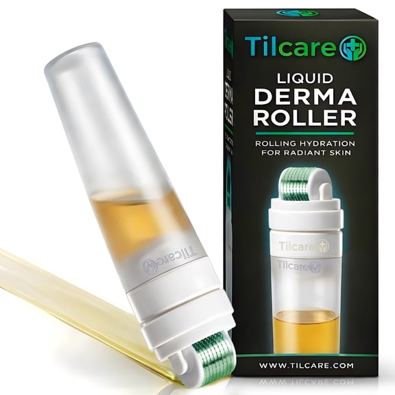 Derma Roller for Hair Growth, Face & Beard with Serum Applicator