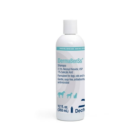DermaBenSs Shampoo for Dogs  Cats and Horses  12 fl oz
