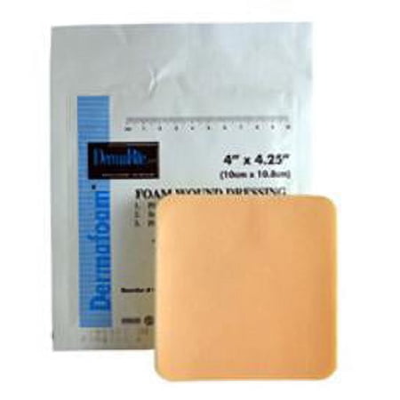 DermaFoam Foam Dressing 6 X Inch Square Non-Adhesive without Border Sterile, 00292E - BOX OF 10