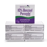DermaHarmony 10% Benzoyl Peroxide Cleansing Bar Non-Soap - Unscented - 5 Bars