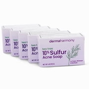 DermaHarmony 10% Sulfur and Tea Tree Bar Soap - 4 oz - 5 Bars
