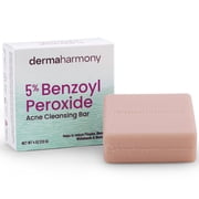 DermaHarmony 5% Benzoyl Peroxide Cleansing Bar Non-Soap - Unscented