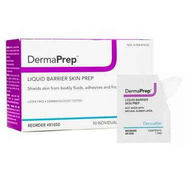 DermaPrep Skin Barrier Wipe NonSterile 50 per Box 81050