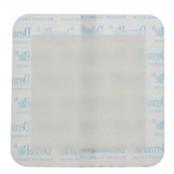 DermaRite Adhesive Dressing 6 X 6 Inch Gauze Square White Sterile, 00263E - Box of 25