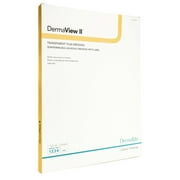 DermaView II Transparent Film Dressing Frame Style Delivery Rectangle 6.5 x 8-3/8" Sterile 00254E, 10 Ct