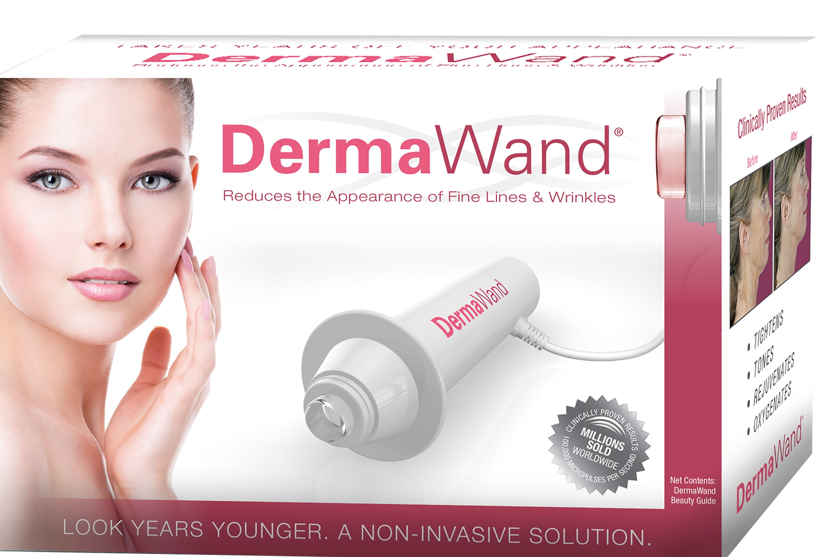美顔器　ダーマワンド　Derma Wand DermaWand Skin Toning Anti-Aging Wand Device With New Derma