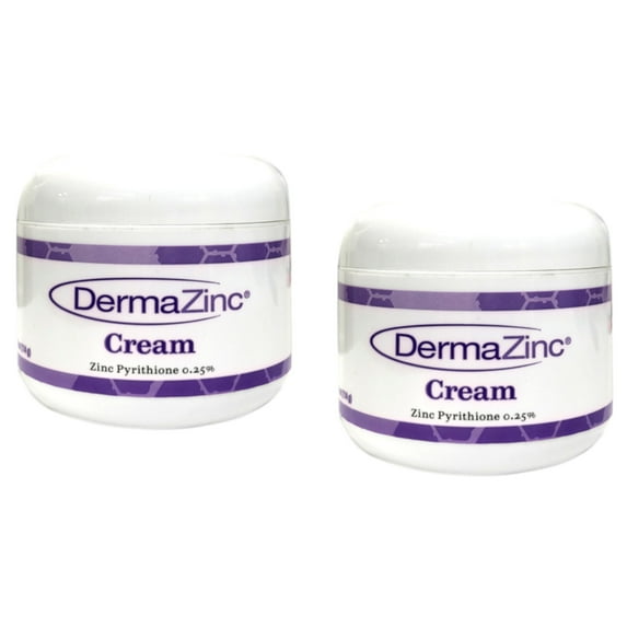 DermaZinc Cream Zinc Pyrithione .25% - 4 Oz., Pack of 2