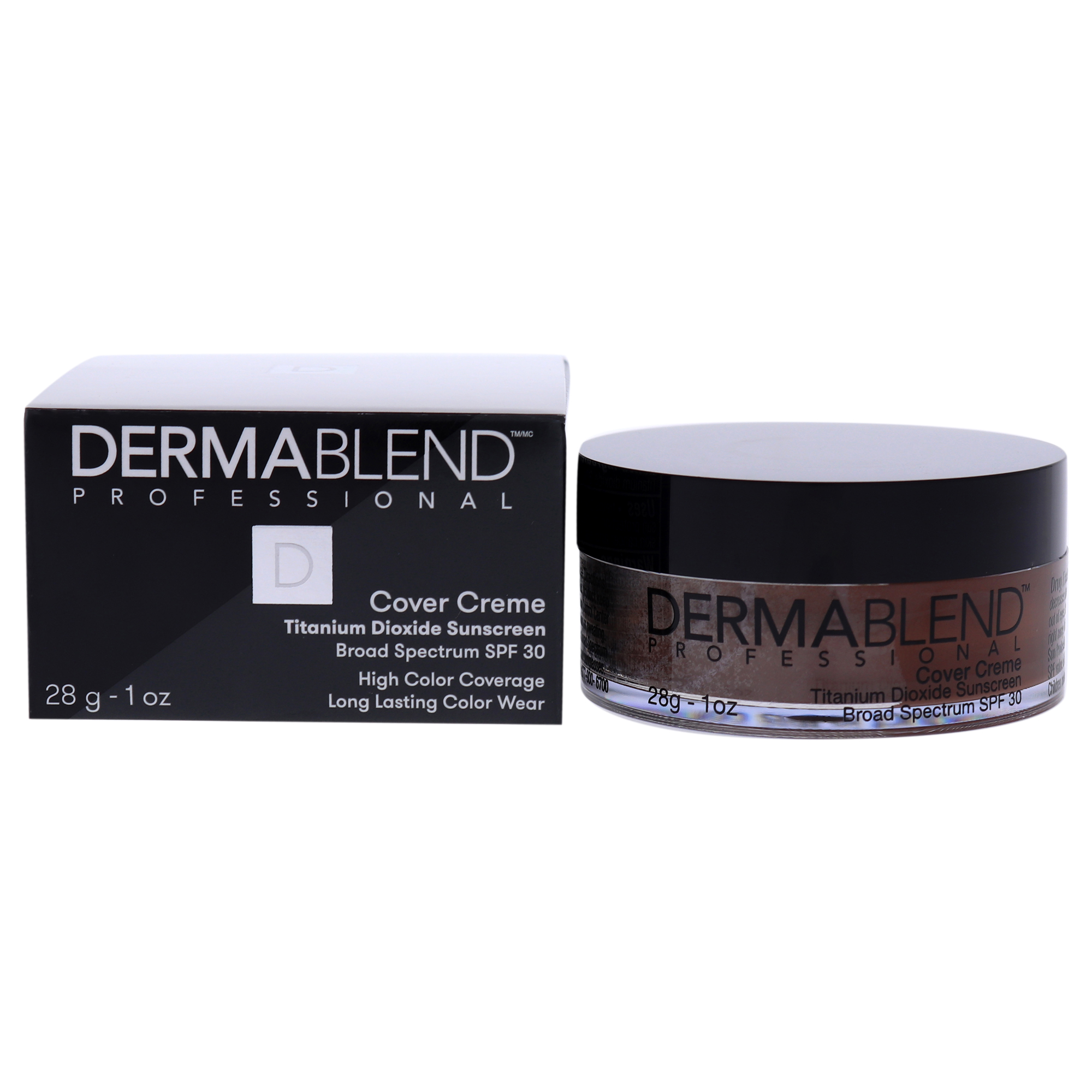 Dermablend Cover Creme High Color Coverage SPF 30 - 90N Deep Brown , 1 oz Foundation - image 1 of 6