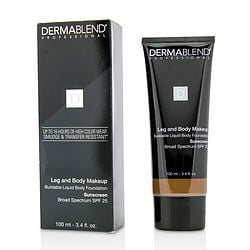 Dermablend by Dermablend Leg and Body Make Up Buildable Liquid Body Foundation Sunscreen Broad Spectrum SPF 25 - #Deep Natural 85N --100ml/3.4oz