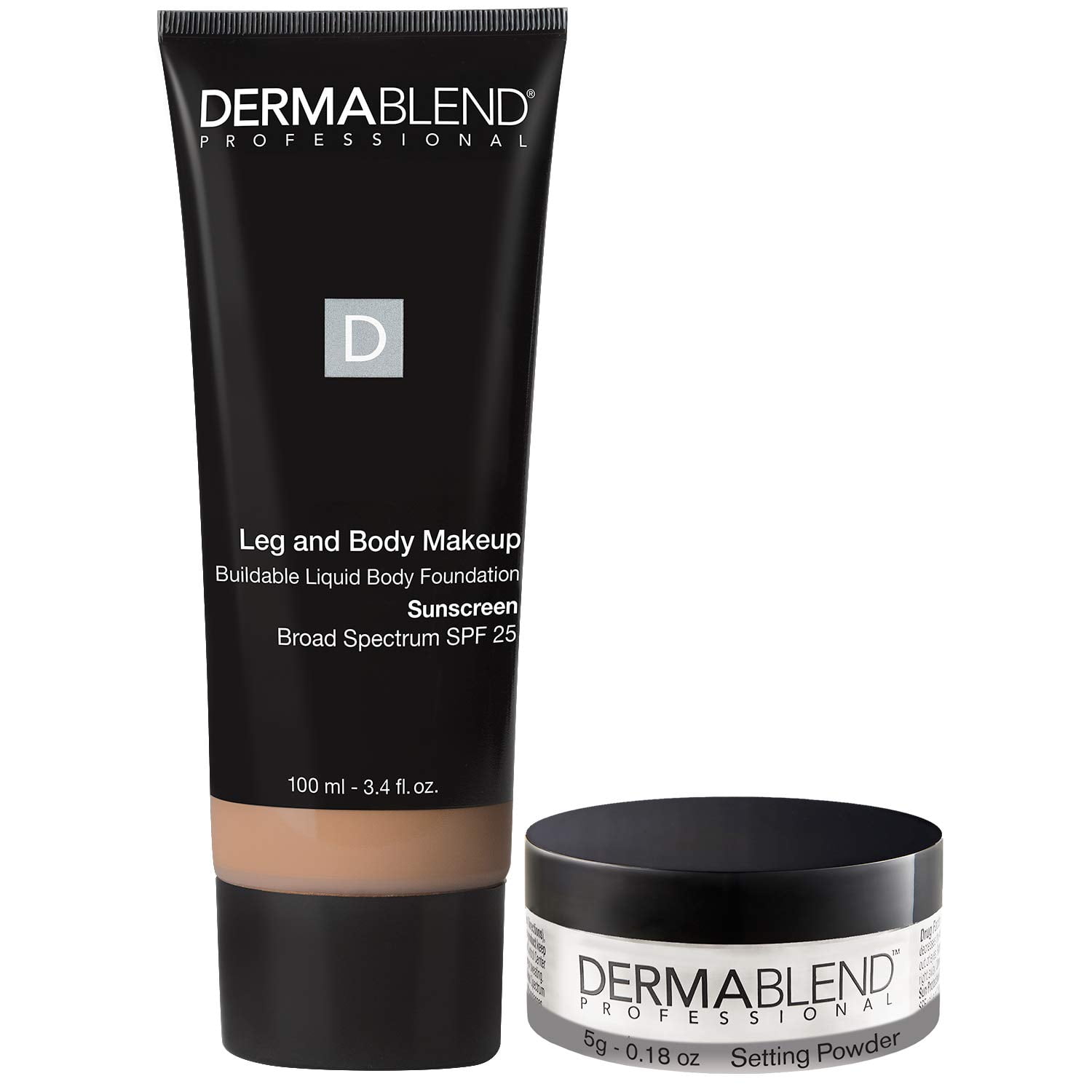 Dermablend Leg and Body Makeup, with SPF 25. Skin Perfecting Body  Foundation for Flawless Legs with a Smooth, Even Tone Finish, 3.4 Fl. Oz. 