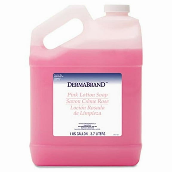 Dermabrand 410EA Mild Cleansing Pink Lotion Soap- Pleasant Scent- Liquid- 1 gal Bottle