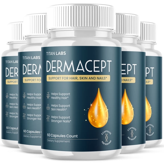 Dermacept Advanced Formula Pills to Support Healthy Skin Derma Cept 300 Capsules