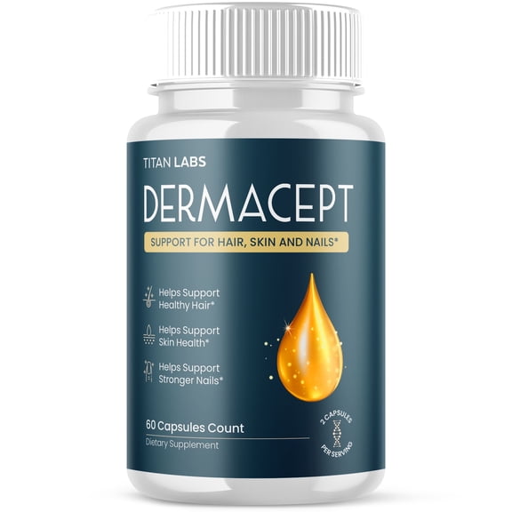 Dermacept Advanced Formula Pills to Support Healthy Skin Derma Cept 60 Capsules