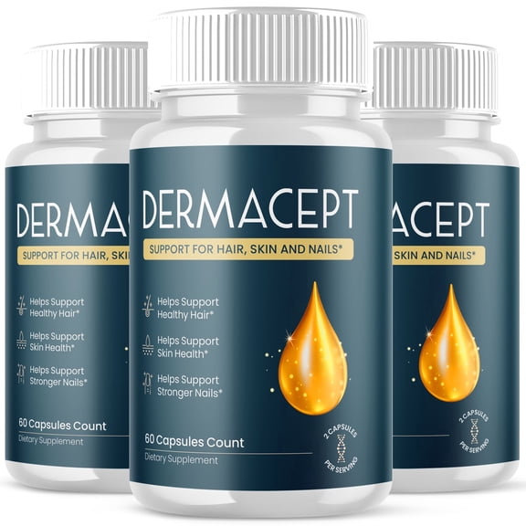 Dermacept Advanced Healthy Skin Support Formula Pills Derma Cept 180 Capsules