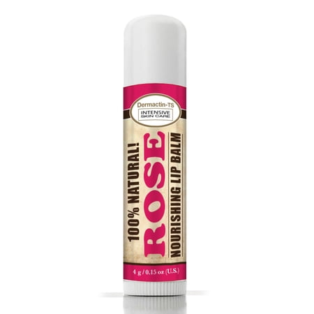 Dermactin 100% Natural Lip Balm - Rose (3-Pack)