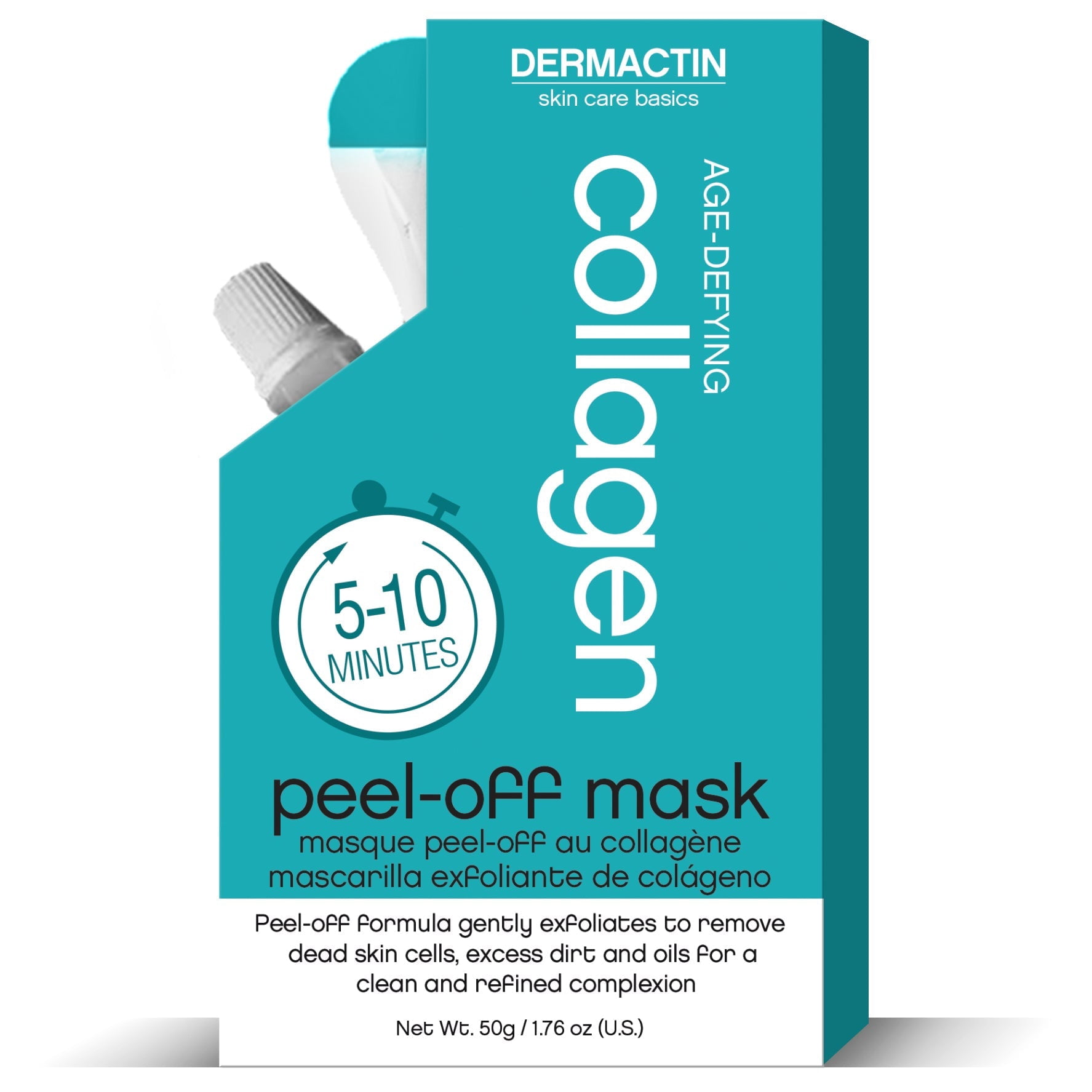 Dermactin Age Defying Collagen Peel-Off Facial Mask 1.76 oz