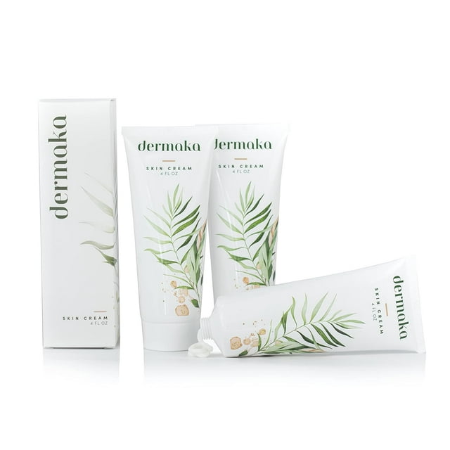 Dermaka All Natural Skin Cream for Uneven Skin Tones 2 4oz Tubes