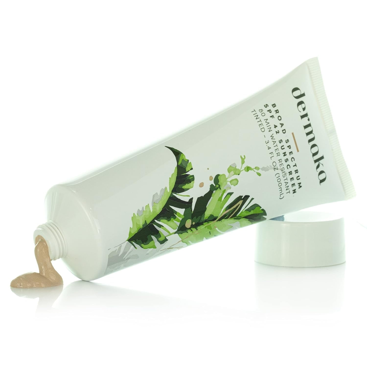 Dermaka Broad-Spectrum Sunblock SPF 42 Hydrating Water-Resistant 3.4 oz