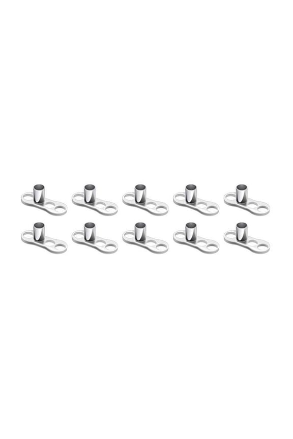 14G Dermal Anchor Base Surgical Steel 2mm Rise Body Piercings Jewelry for Women Men