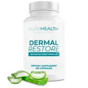 Dermal Restore Skin Rejuvenating Supplement - Plumps Wrinkles, Moisturizes, PureHealth Research