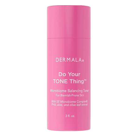 Dermala Do Your Tone Thing PHA Oil Controlling Toner – Gentle Exfoliation Facial Toner, For All Skin Types, Great for Blemish-Prone Skin (3 fl oz)