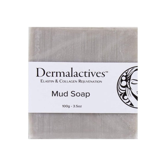 Dermalactives Enriched Dead Sea Minerals Bar Mud Soap - Cleanses The Body and Removes Oil-Based Debris and Impurities