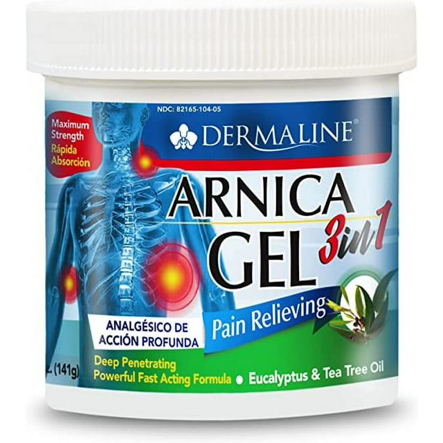 Dermaline Arnica 3 in 1 Gel, Eucalyptus, Tea Tree Oil, Vitamin E Fast