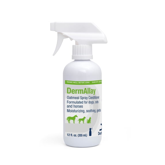 Dermallay Oatmeal Spray Conditioner for Dogs, Cats, & Horese, 12 oz