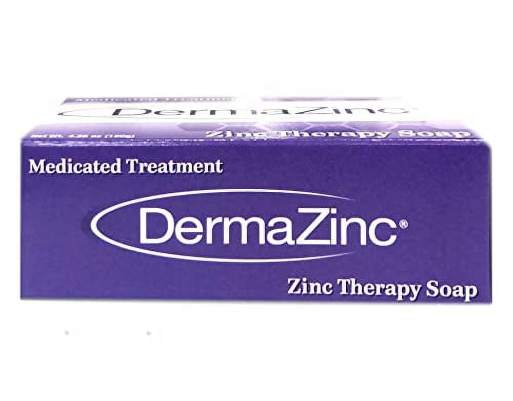 Dermalogix DermaZinc Zinc Therapy Medicated Treatment Bar Soap 3 Pack