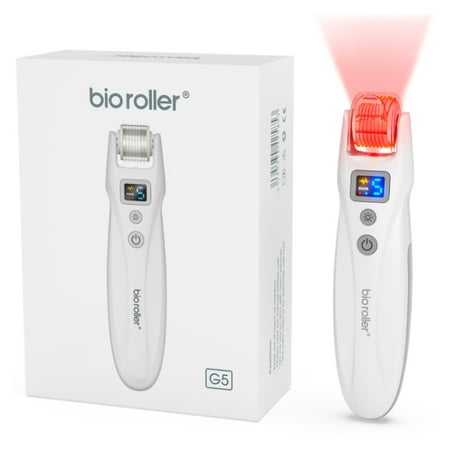 Dermanex Bio Roller 5G, 4-in-1 Beauty Device with Micro Roller, EMS, Vibration and LED Technology for Anti-aging, Lift and Tighten