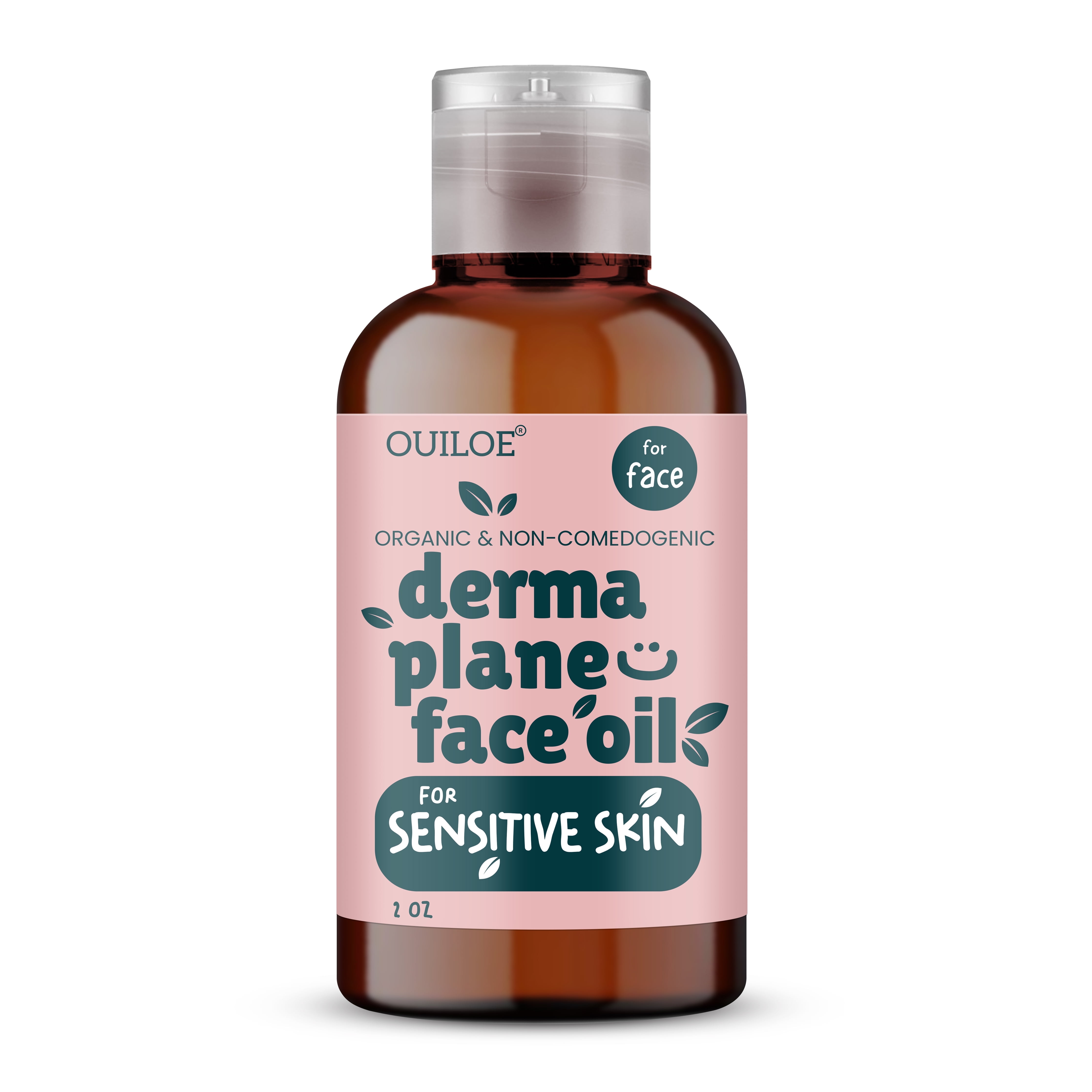 Dermaplane Oil for Women with Sensitive Skin - Lightweight Face Shaving Oil, Natural Facial Shave Oil, Use with a Dermaplaning Tool, Razor, Shaver or Microblade for Close Shave 2 oz by Ouiloe