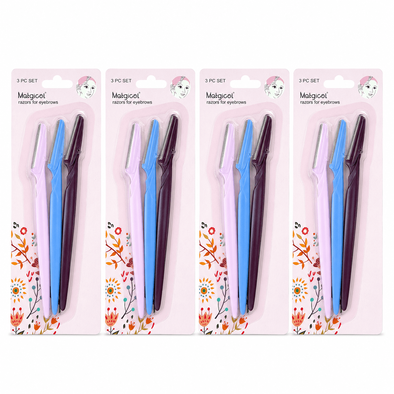 Set Razor Walmart Matgicol Dermaplaning Face Razor Set, 12-Pack, Facial Hair Remover ...