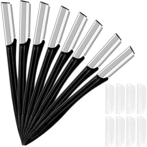 Dermaplaning Tool For Face, 8 PCS Precision Eyebrow Razors Face Razor For Women Eye Brow Shaver Facial Hair Removal Razor Face Shaver For Women And Men