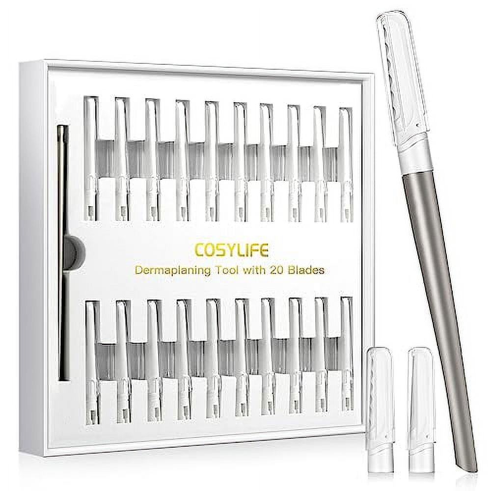 Dermaplaning Tool for Face Exfoliation, with 20 Replaceable Blades