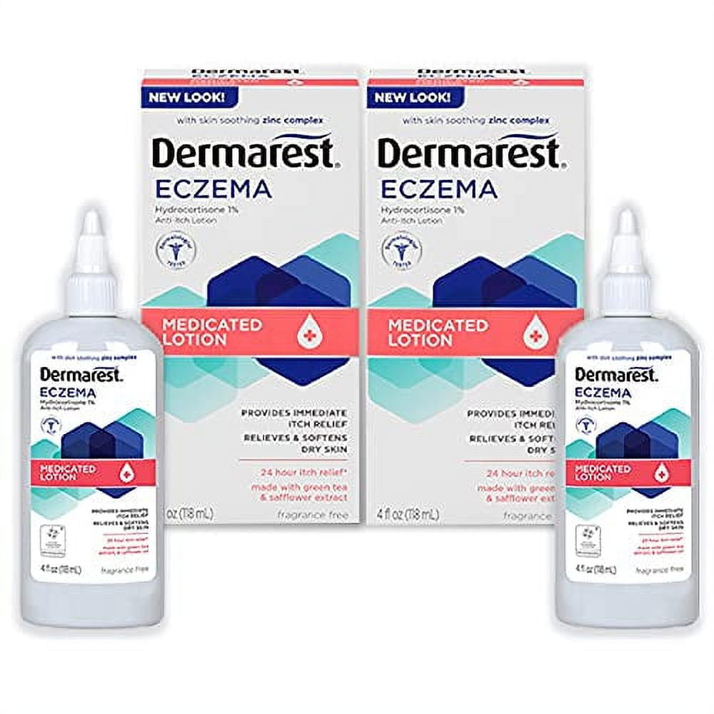 Dermarest Eczema Medicated Lotion, Dry Skin & Itch Relief Treatment