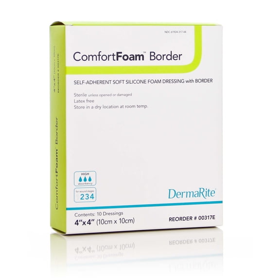 Dermarite Industries Comfortfoam Border Self-adherent Soft Silicone  Model: 43880 (5/bx)