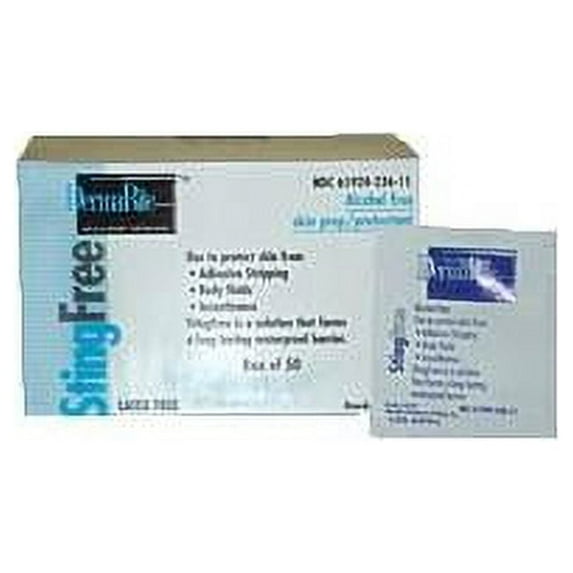 Dermarite Sting Free Skin Prep Wipe, Packet Disposable, Box of 50 - Model 237